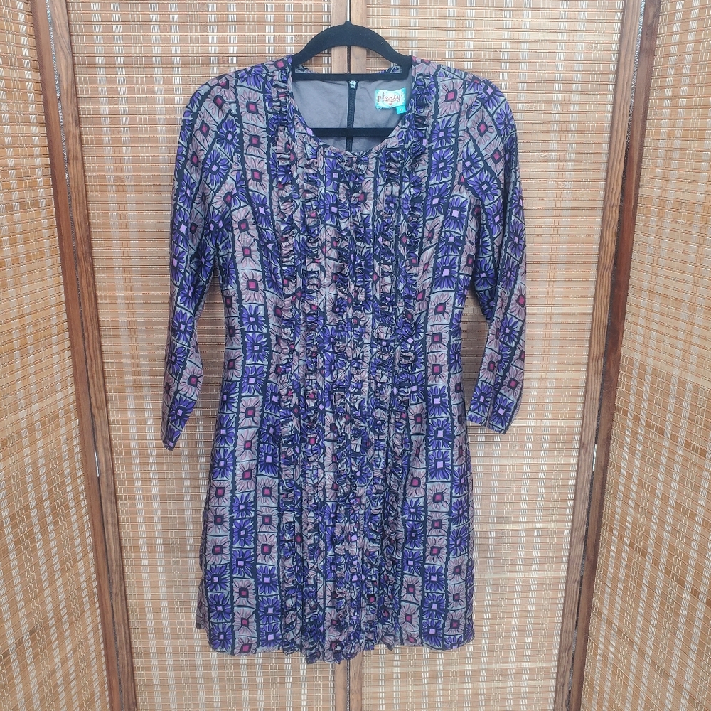 ♡ Plenty by Tracy Reese Anthropologie Floral Ruffle Dress Size 4